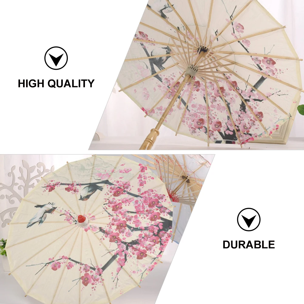 

Bamboo Oil Paper Umbrella Ancient Style Handmade Decorative Photo Props Home Stage Umbrella Gift Use Exquisite Details