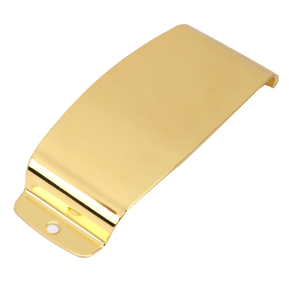 Premium Metal Material Bass Bridge Cover Golden 2 Covers 4 Screws Pickup Cover Set Bridge Plate Cover Electric Bass