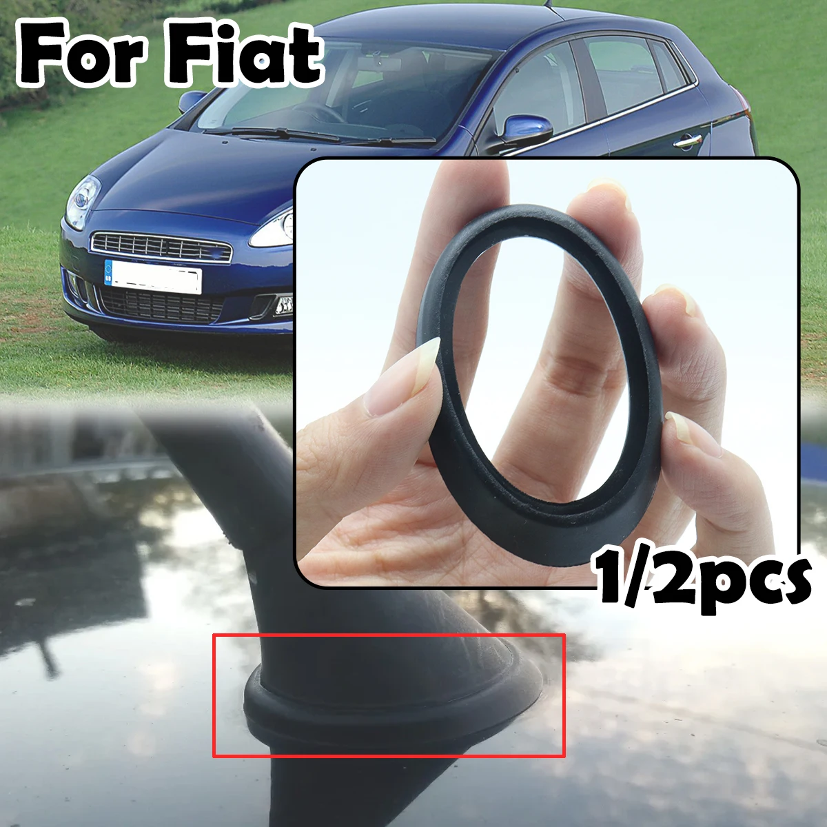 

Car Roof Mast Whip Aerial Antenna Base Gasket Rubber Seal Pad Sealing For Fiat Grande Bravo For Punto 2008 For Grande Punto 2005