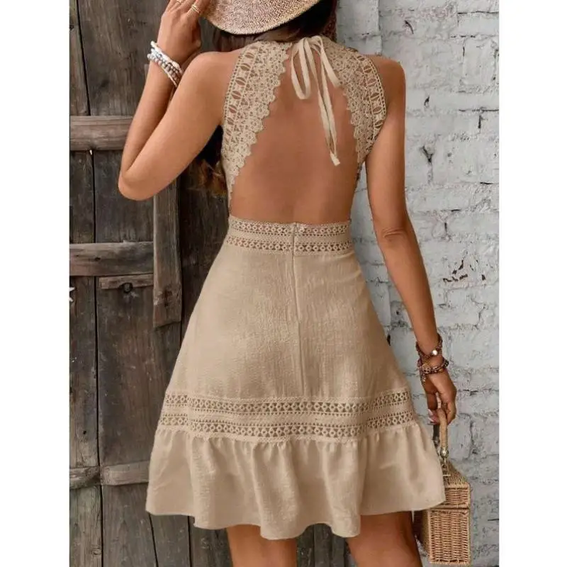 L 8850 Cross-Border New Sle Lace Bal Skirt Splicing Dissolving Design Casual Sportswear Set Autumn Seven-Quarter Sve