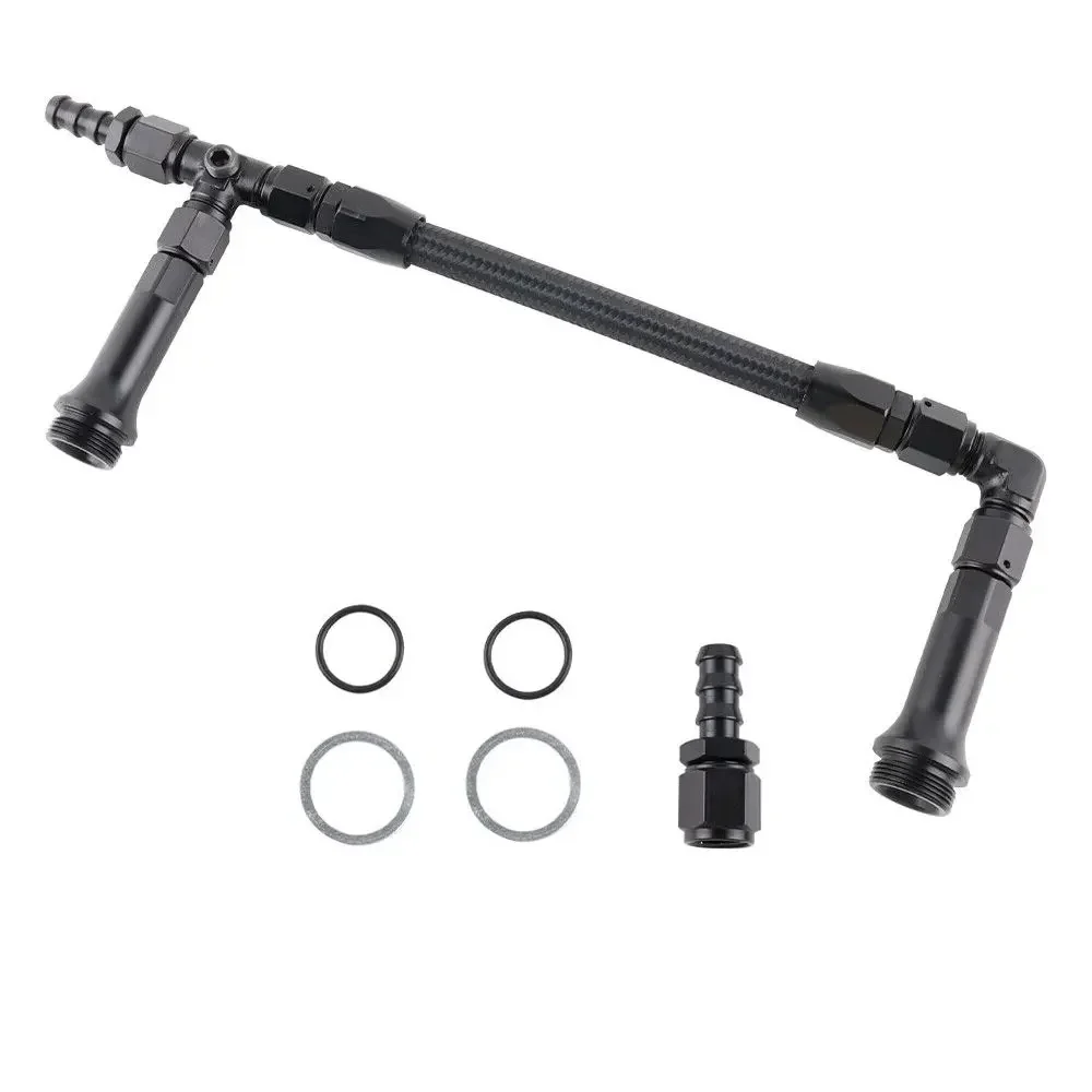 مجموعة خط مدخل مزدوج للمكربن ، تناسب هولي دوميناتور السلسلة ، 7 "، 8" ، 20 خيط ، مضفر ، تغذية مزدوجة ، كربوراتير ، خط وقود ، سيارة ، AN6 ، AN8