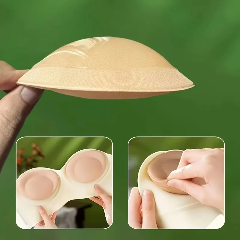 1 pair of invisible ingots pads, thickened, increase seamless, seamless breast paste self -stick biological silicone invisible u