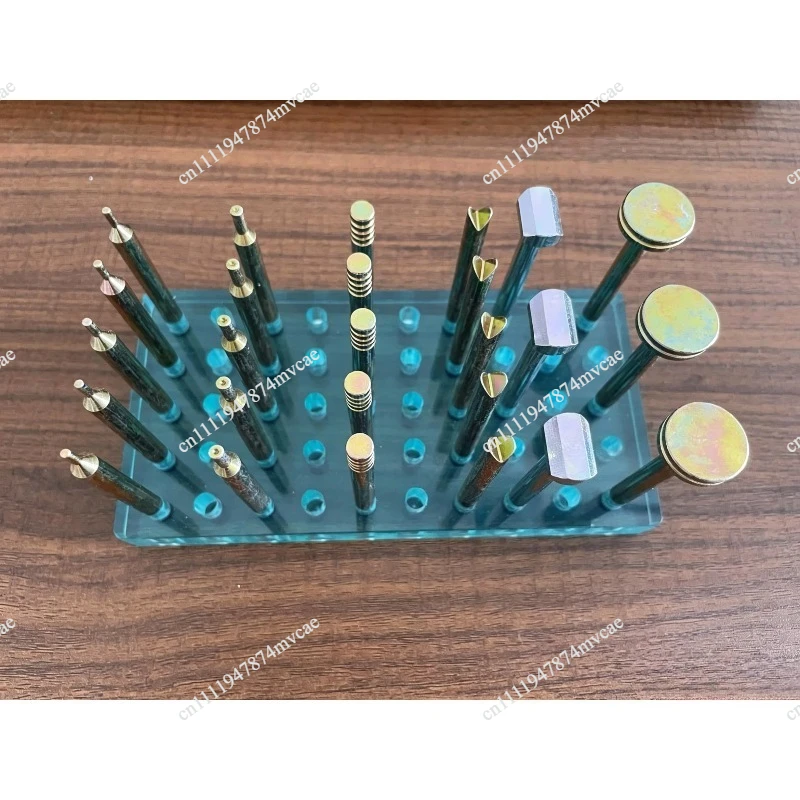 26pc High-precision Gemstone Measuring Rod Set, Gemstone Facet Grinding Tool
