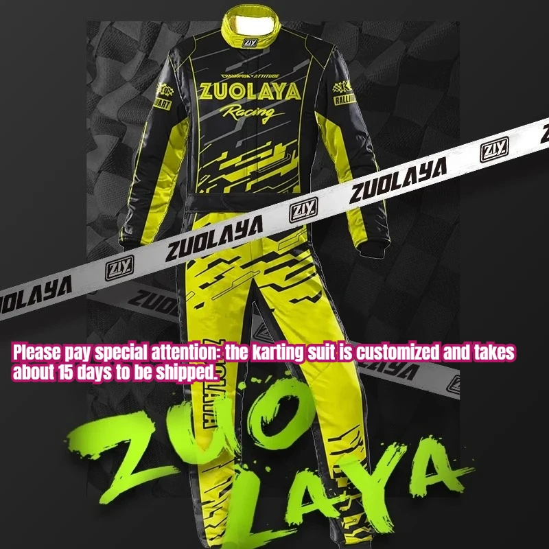 Children's Adult Couple Waterproof and Breathable Kart Car Beach Off-road Vehicle One-piece Racing Suit Private Customization