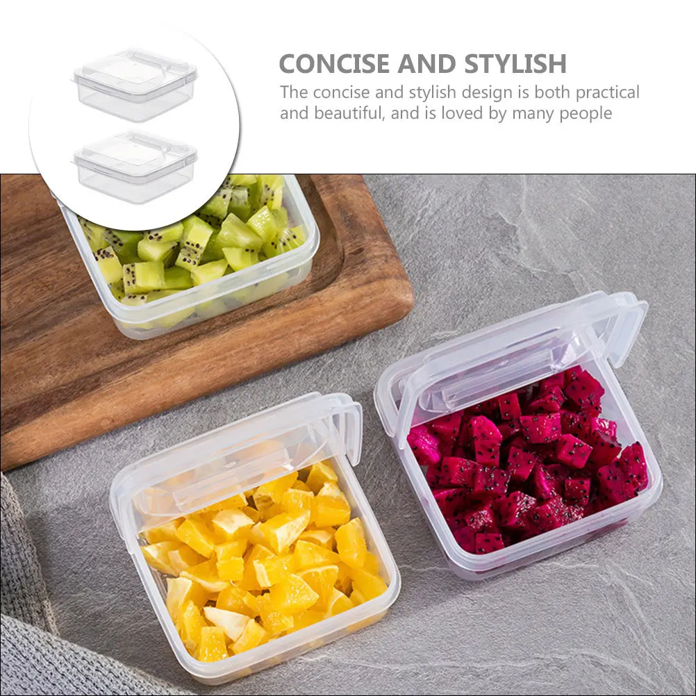 

2pcs Cheese Slice Storage Box Airtight Food Safe Container For Fridge Butter Bacon Keeper Kitchen Organizer Containers