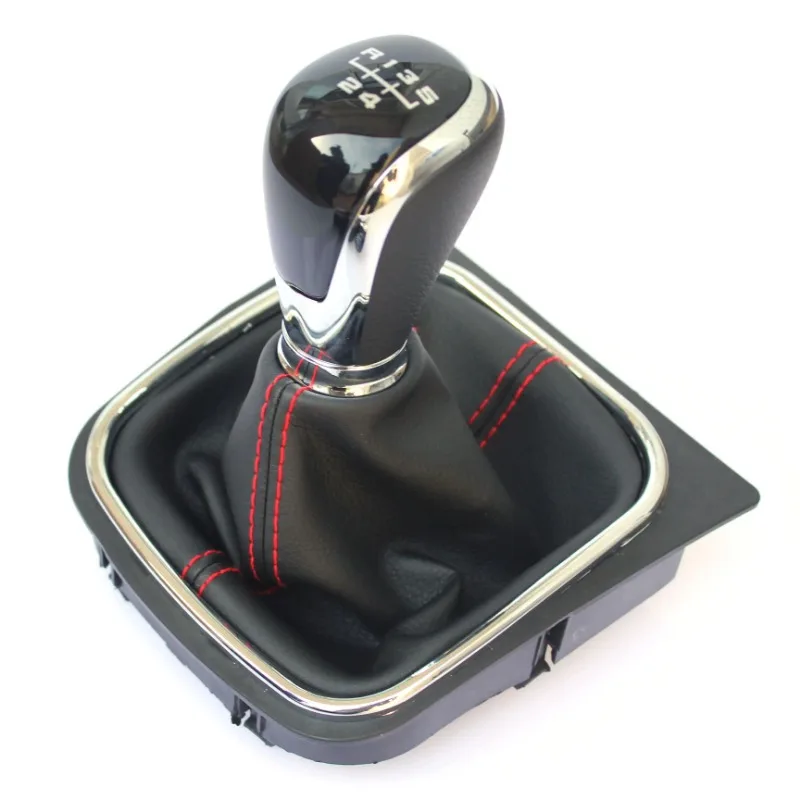 For Volkswagen VW Golf 6 Golf 5 A5 MK5 GTI GTD R32 2004 2005 2006 2007 2008 Scirocco 5 6 Speed Gear Shift Knob Boot Cover Collar