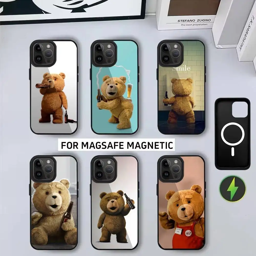 

Cute T-Teddy B-BearS Movie T-Ted Phone Case For iPhone17,16,15,14,13,12,11 Plus,Pro Magnetic For Magsafe Wireless Charging