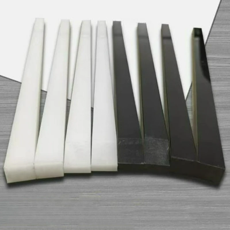2pcs Thickness 10/12/15/20mm Anti Static Black and White POM Polyoxymethylene Plastic Flat Strip Processing Customization