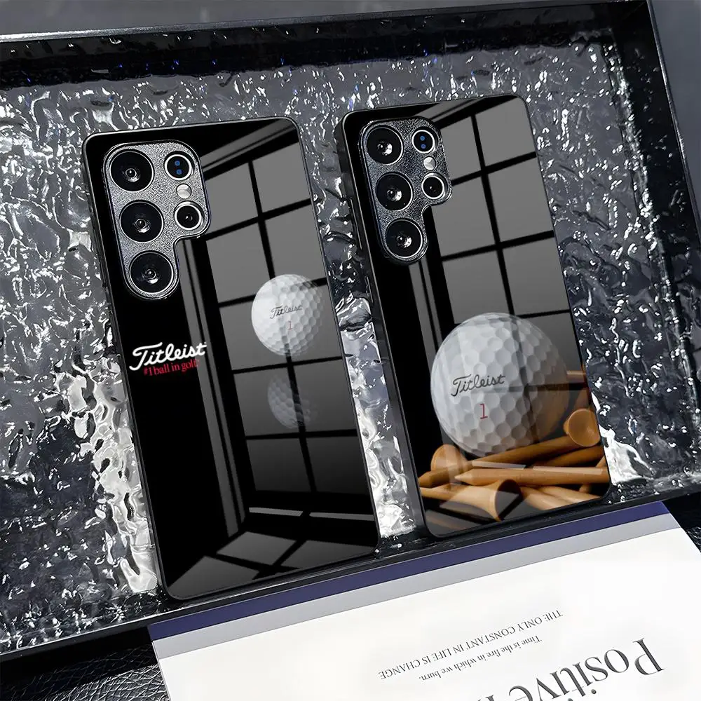 Sport Golf Ball Golf Titleists Phone Case For Samsung S 25 26 24 23 22 21 Ultra 10 Plus A16 Pro Fe 20 Note 34 S30 Glass Shockpro