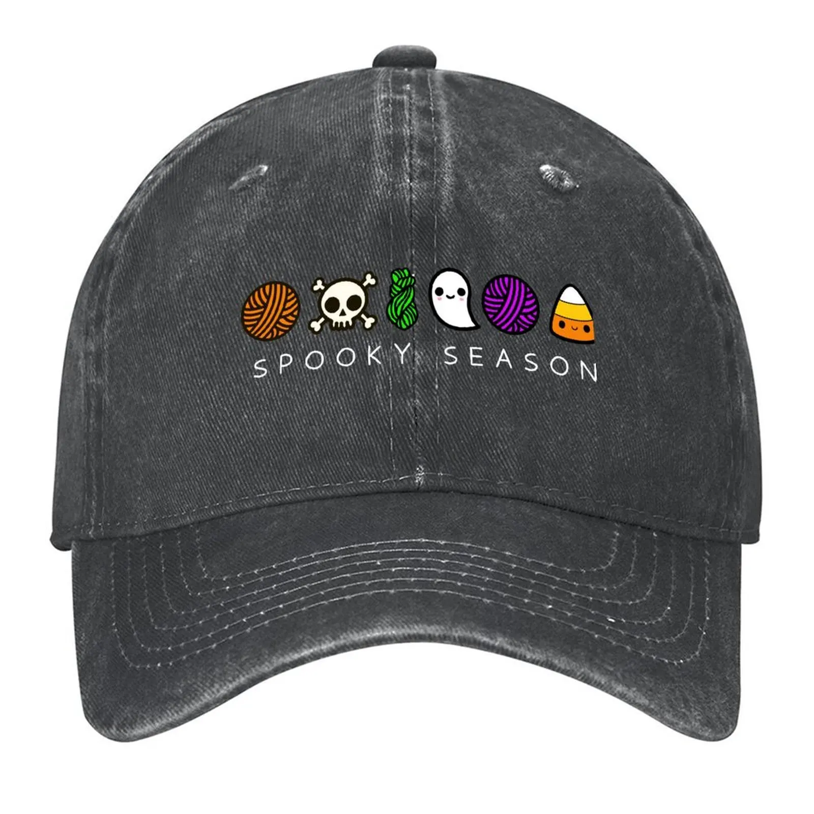 

Друзья из пряжи Spooky Season! Бейсбольная кепка, забавная шляпа, забавные шапки, походная шапка, пенопластовая вечерняя шапка, женские кепки, мужские