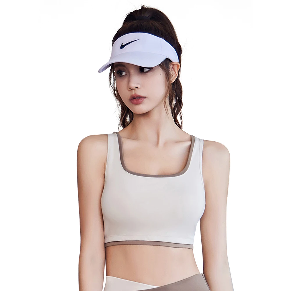 LUKITAS Women Halter Sports U-Back Yoga Bra Brassiere Push Up Soft Gym Running Jogging Fitness Female Workout Pad Activewear 2XL