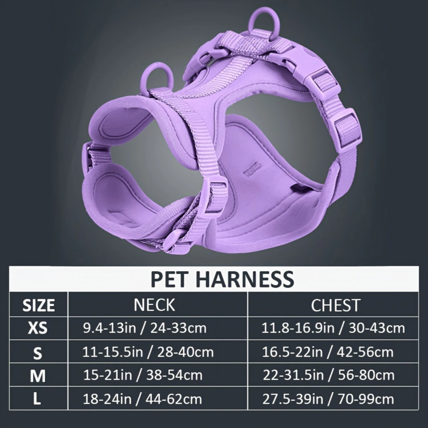 Macron ComfortFit - Ultralight & Breathable Dog Harness with Vibrant Colors - Perfect for Small & Medium Breeds, Durable and Eas