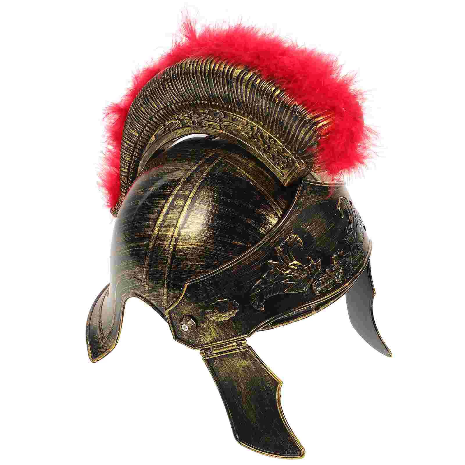 Ancient Roman Hat Mask Costume Viking Men Gladiator Make up Soldier Plastic