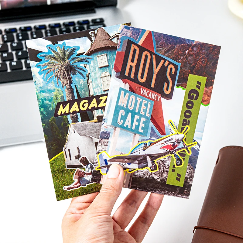 30pcs City Escape Plan Series Ins Student Message Commemorative Card Postcard Creative Collage Scrapbook Aesthetic Craft Paper