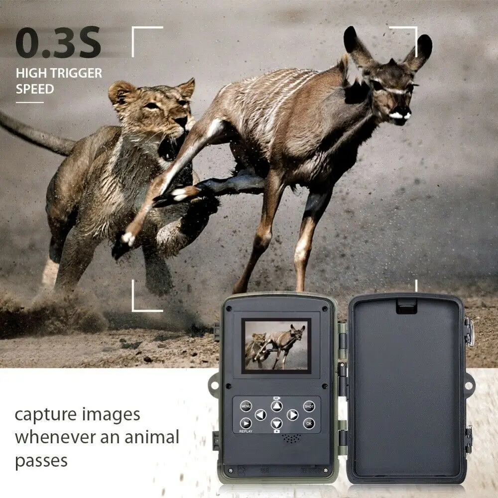 HC801A Hunting Trail Camera Wildlife Camera With Night Vision Motion Activated Outdoor Trail Camera Trigger Wildlife Scouting