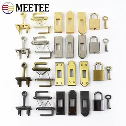 Meetee 45mm Metal Bag Buckles for Strap Handbag Handle Eyelets Locks Women Twist Lock Closure Buckles DIY Hardware Accessories