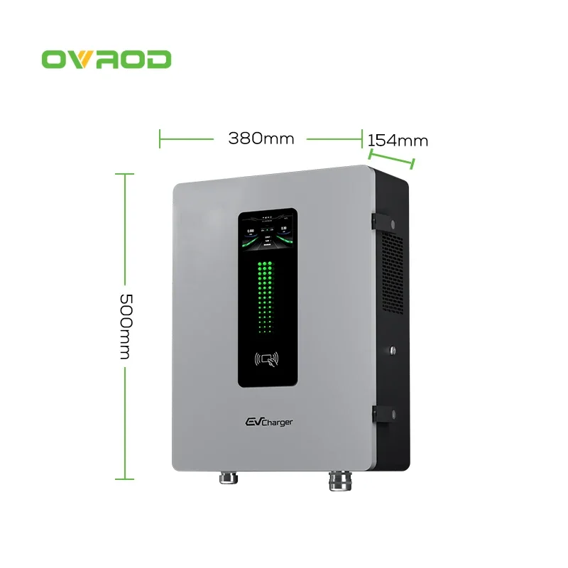 Ovrod Wallbox Charger 7kw Ccs2 Charging Station Wifi App Control With Holder Electric Vehicle Ac Dc Ev Charger