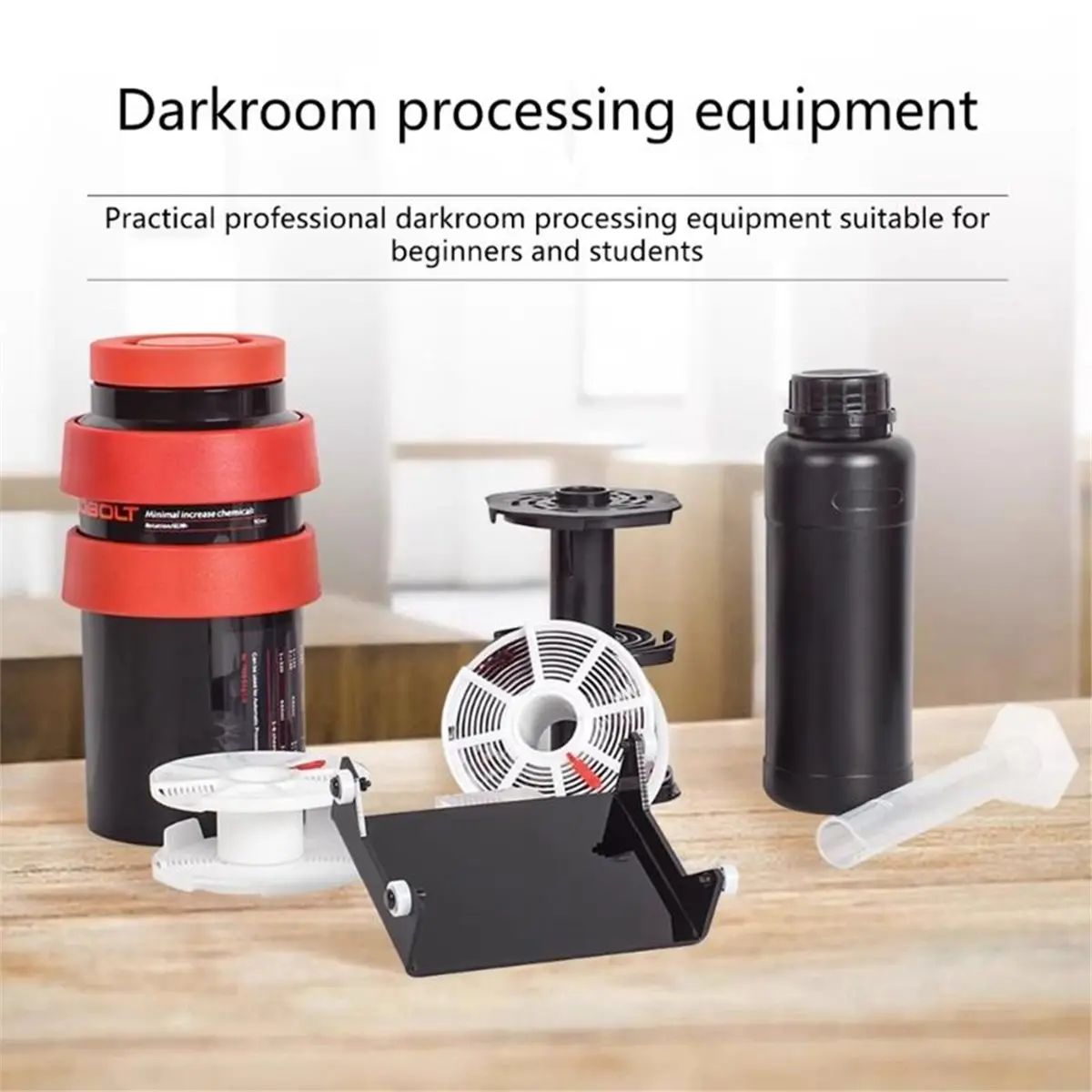 Rolling Rinse Holder Manual Film Developing Manual Rolling Stand for 120 135 4x5 Film Developing