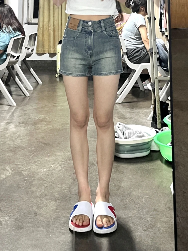 

Американские джинсовые брюки с высокой талией, женские осенние новые свободные тонкие широкие брюки трапециевидной формы больших размеров, летние джинсы