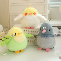 9 Styles Delicate Cute Mini Standing Shoulder Pet Bird Plush Toys Fluffy Pretty Parrot Pigeon Toys Funny Toy/Pendant For Kids