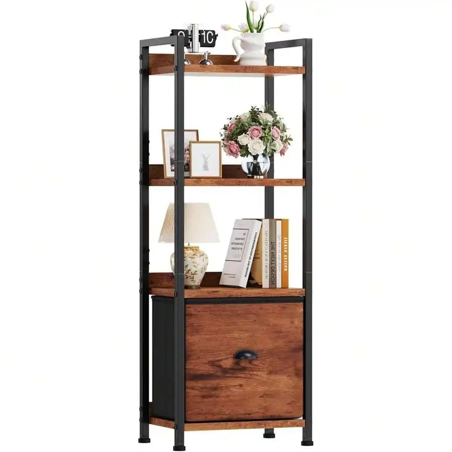 4/5 Tiers Bookshelf, Classically Modern Book Shelf, Book Rack, Storage Rack Shelves In Living Room/Home/Office, Books Holder Org