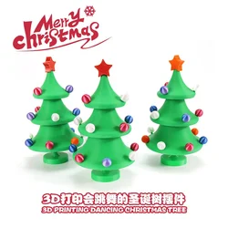 1/3PCS Christmas Tree Desktop Ornament  Dancing Desktop Decompression Toy Interior Room Decoration Christmas Children Gifts