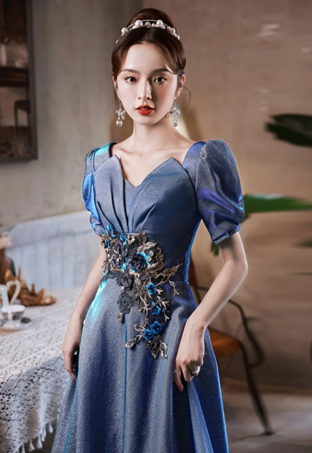 Women's 2024 French Evening Party Dress High-end Banquet Toast Gown Novelty Bridesmaid Prom Dresses