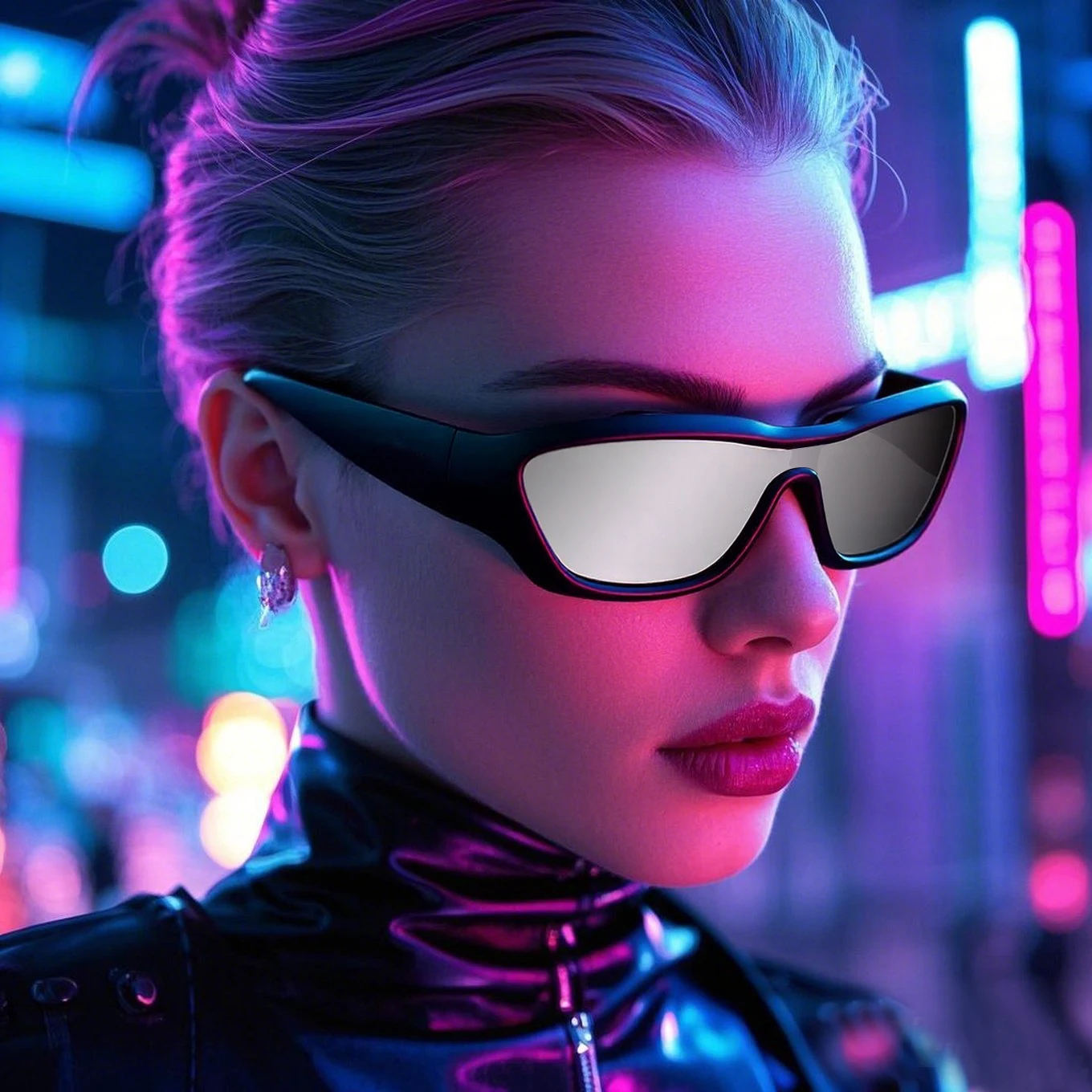 

Hiking 4pcs Outdoor Square Women Large Frame Personalized Anti Light Glasses Punk Style Glasses Fashion Cat Eye Shades Unisex