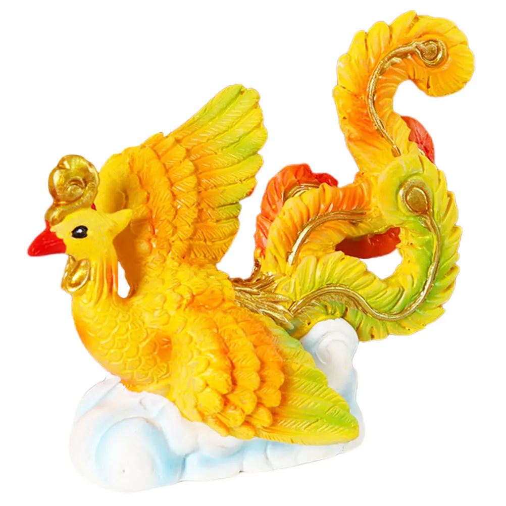 

Statue Cake Decoration Decorations Decorative Animal Resin Chinese Phoenix Figurine