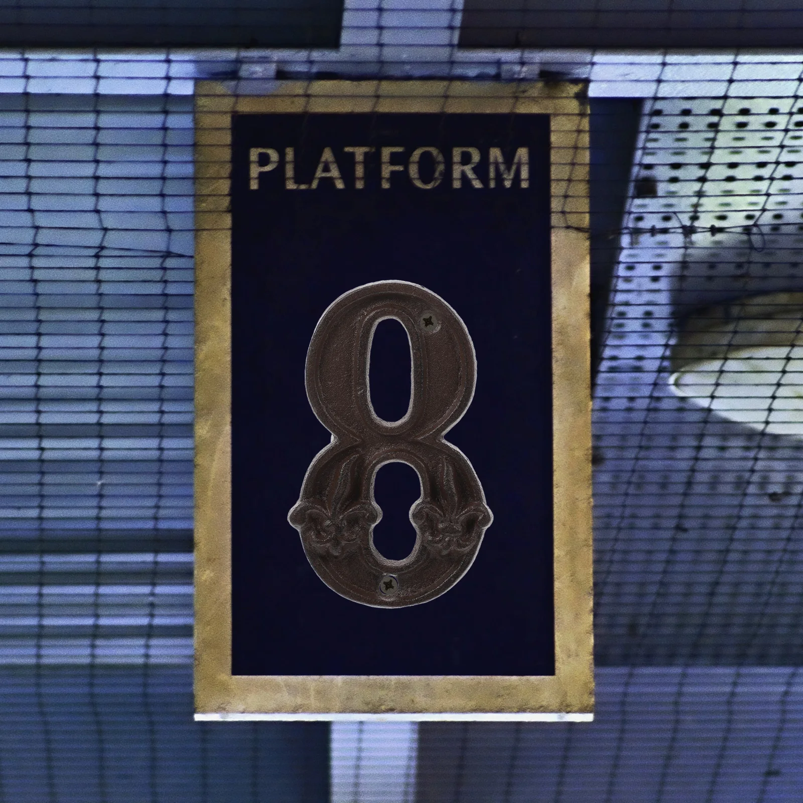 

Retro House Numbers Cast Iron Hammered Look Address Number Wall Fence Mailbox Door Sign Home Decor Room Marker