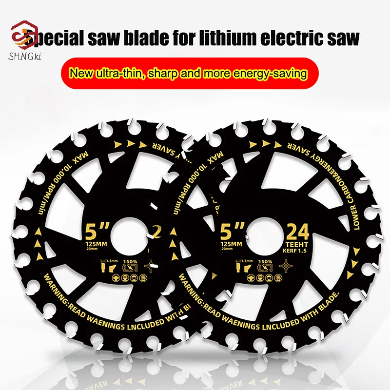 

1pc Energy Saving Lithium Saw Blades Energy Efficient Lithium Wood Cutting Saw Blades Woodworking Carpentry Specific Alloy