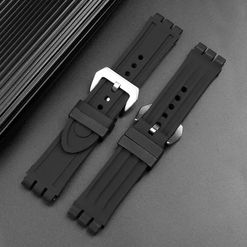 23mm Silicone Strap for Swatch YOS440 413 424 440 447 448 449 Rubber Watch Band Sports Men\'s Bracelet Watch Accessories