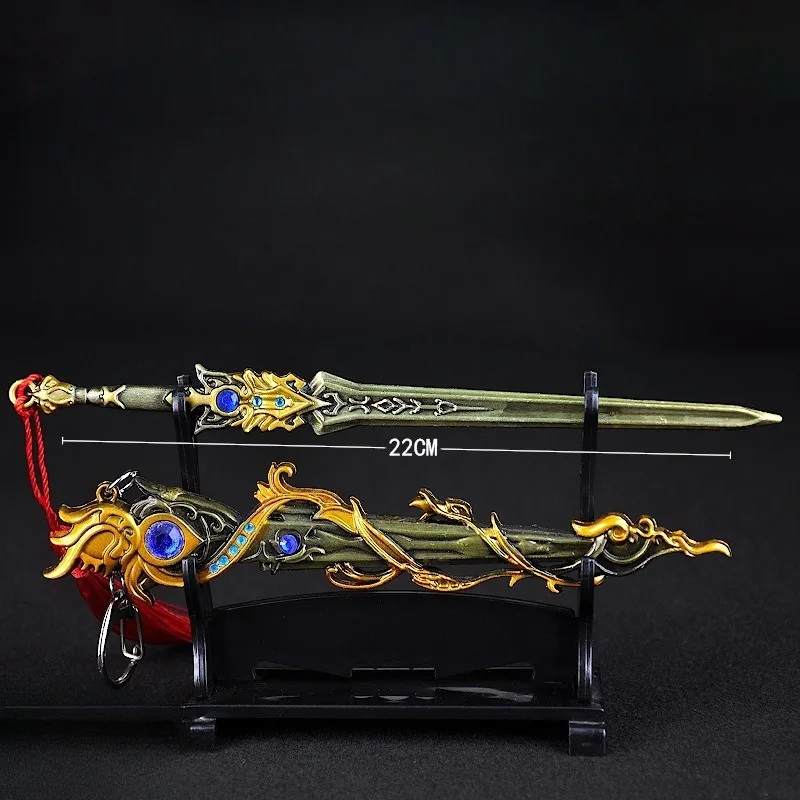 جديد 22 سنتيمتر البيانو القلب السيف أنيمي نموذج سبيكة الحرف سطح المكتب الحلي لعبة الأجهزة الطرفية جمع مهرجان الهدايا لعب طفل