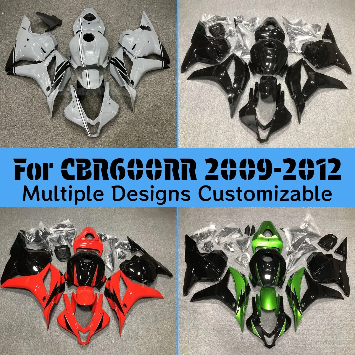 

Запчасти для вторичного рынка, обтекатели для HONDA CBR600RR 2009 2010 2011 2012, комплект обтекателя мотоцикла, подходит для CBR 600RR 09 10 11 12