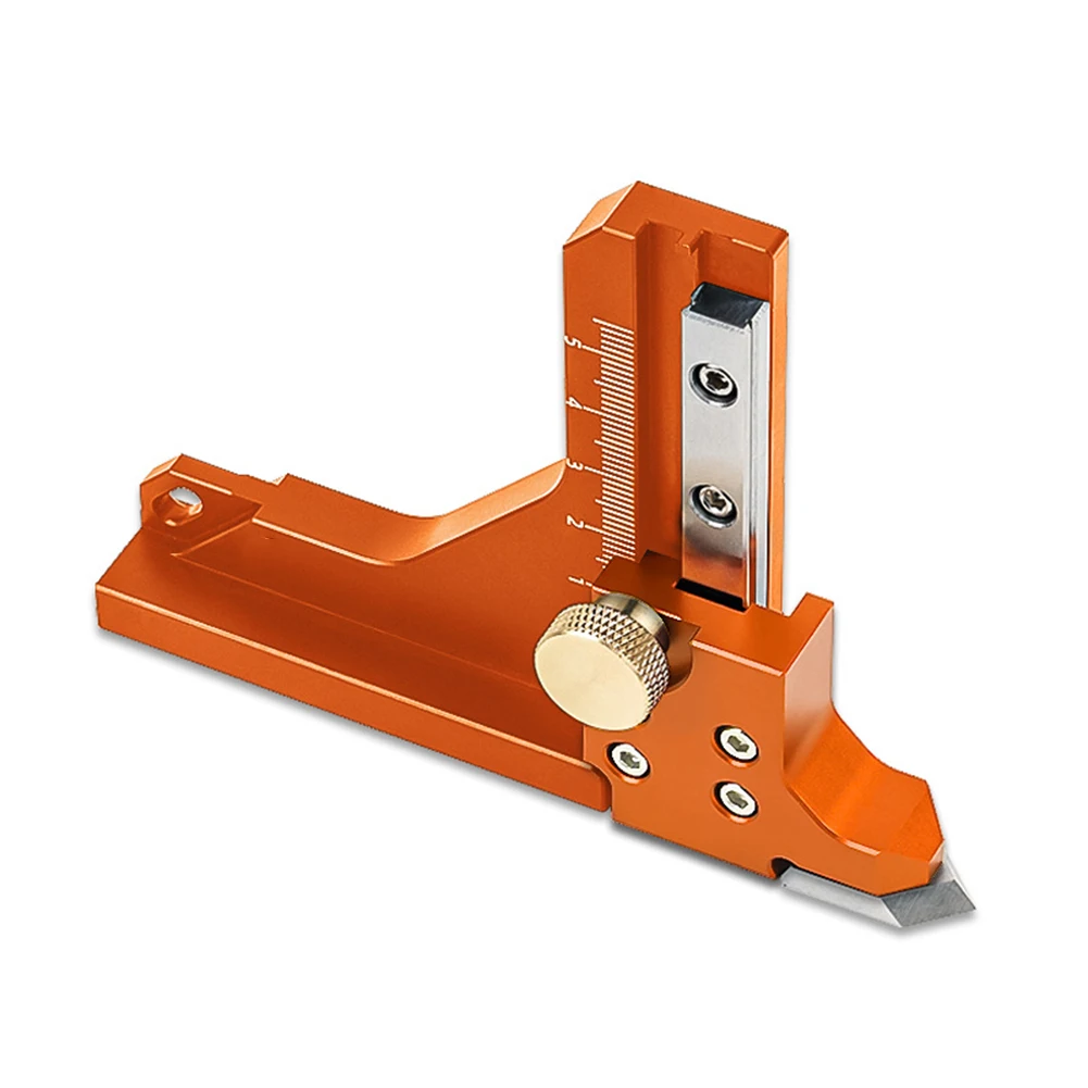 

0-60mm Table Saw Height Gauge Ruler Adjustable Dual Scale 0-2.5in for Woodworking with 45 Degree Measurement Option