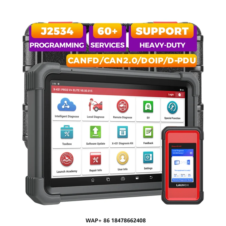 

Professional X431 PRO3 V+ ELITE Pro3s+ Elite EURO PRO4 2 Truck Diagnostic Tool Automotive Scanner Machine for Cars