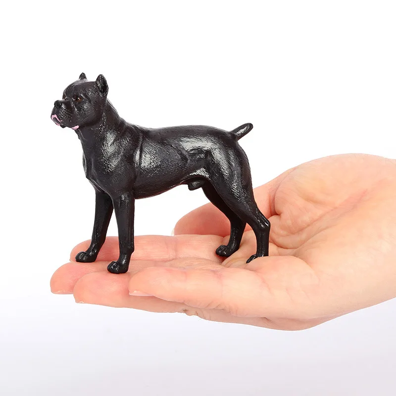 Realistic Miniature Cane Corso Dog Figurine - Detailed Desktop Pet Puppy Decor Statue for Home Office Display