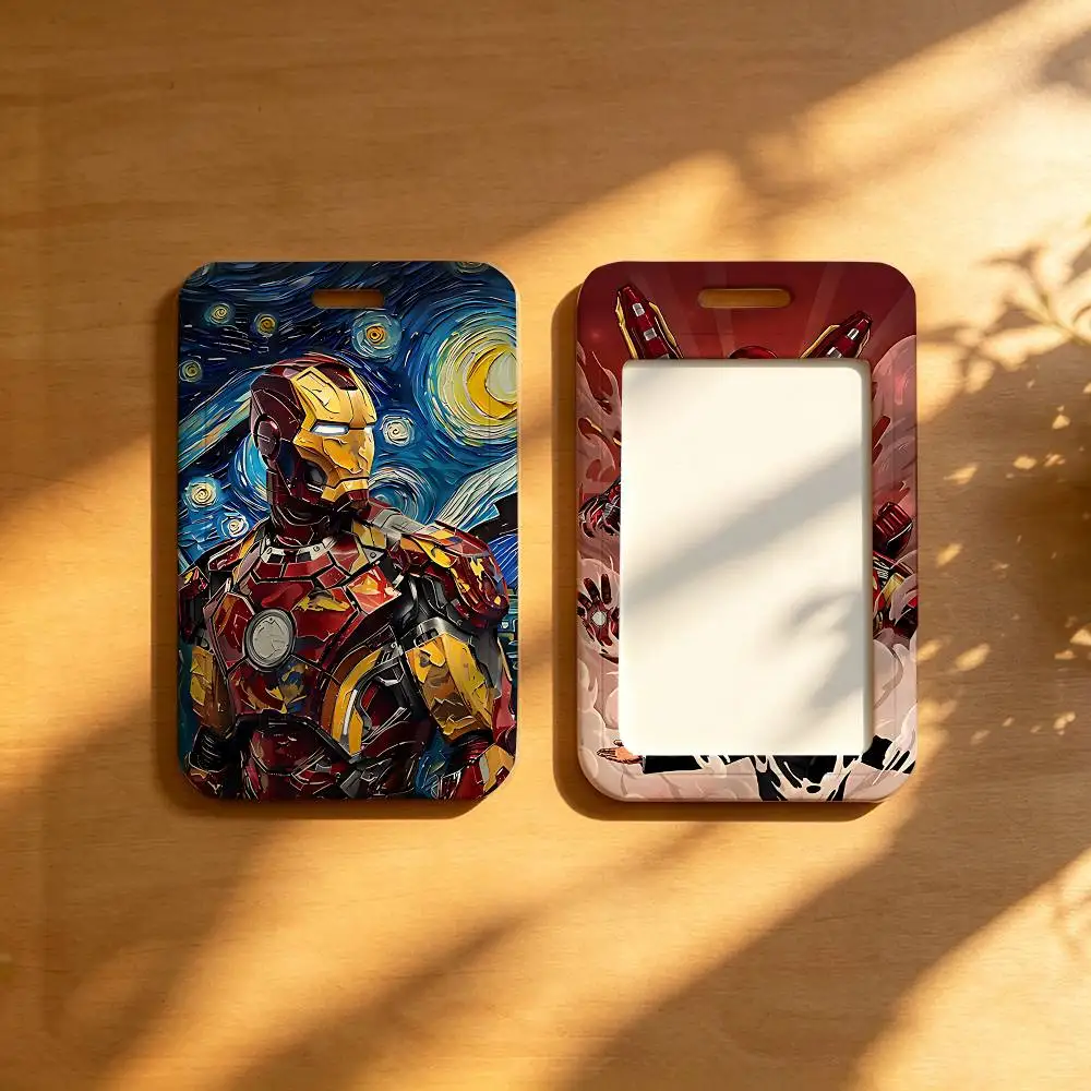 Classic Moxie-I-iron-M-manS Cool NFC Contactless Sliding Card Sleeve For Student Cards, Bus Cards, ID Cards, And Work Permits