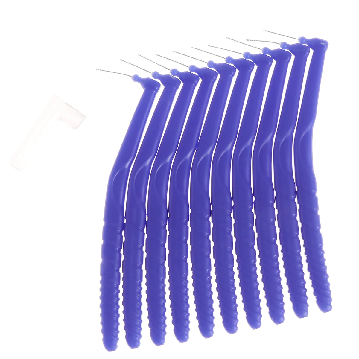 

10 Pcs 08mm Purple L Shaped Interdental Brush Toothbrushes Dental Oral Care interdental floss brush