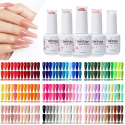 Clou Beaute 10/12/20/24pcs Gel Nail Polish Set Color 15ml White Glass Bottle Nail Art Kit Semi Permanent Gellack Nail Varnish