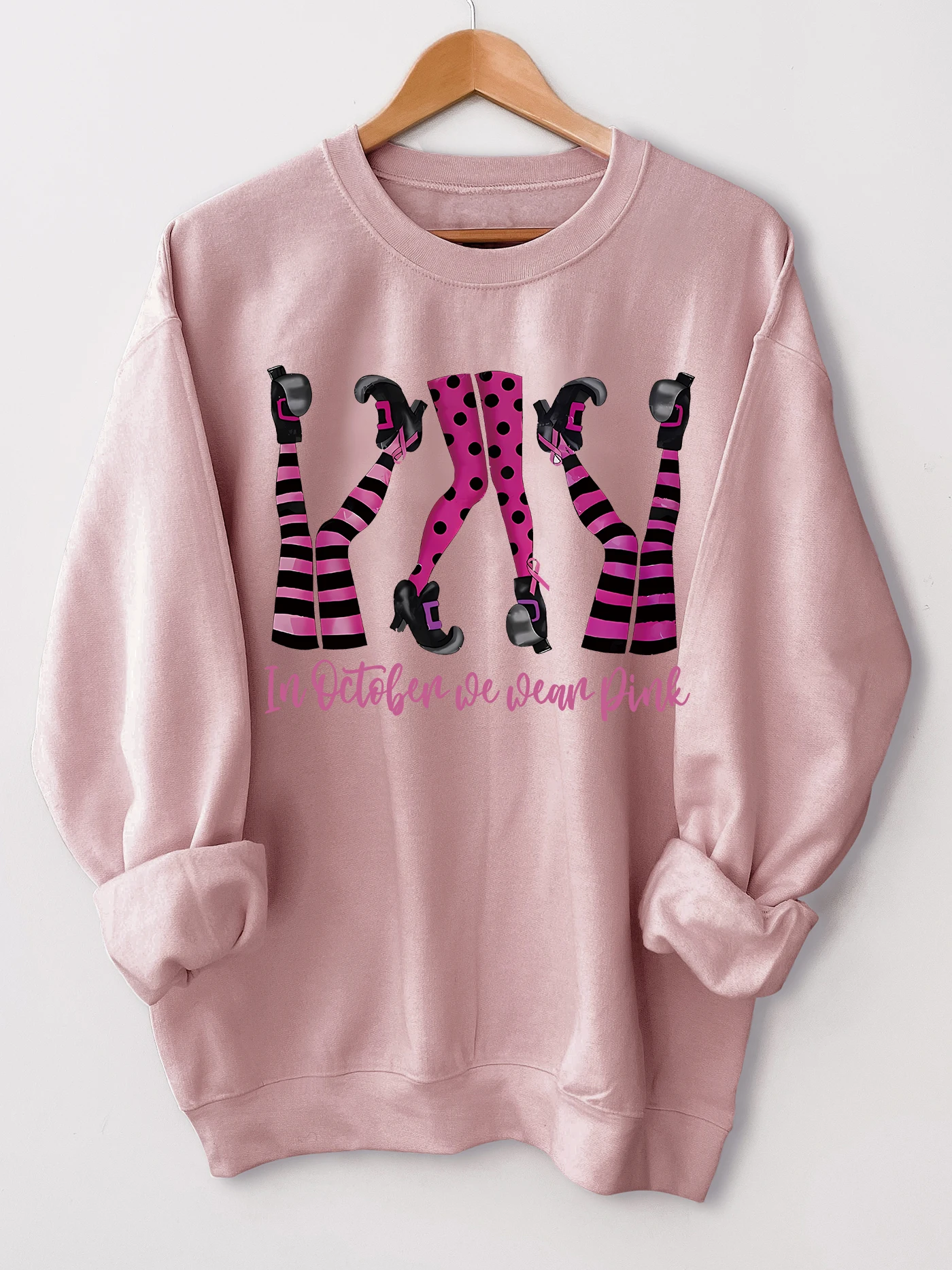 

Cartoons print sweatshirt, crew neck casual sweatshirt for winter & fall, women's clothing.