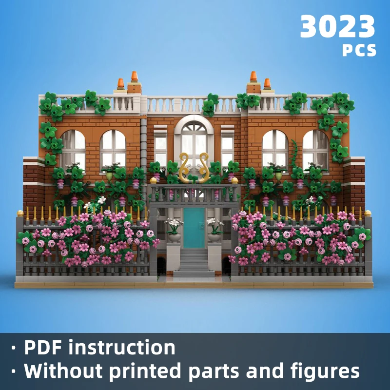 

popular British aristocratic romantic series English manor architecture diorama bricks mansion blocks building toy gift moc