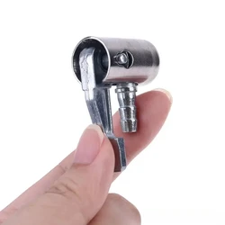General Bore Hose Car Truck Tyre Tire Inflator Valve Air Pump Clip Nozzle Metal Adapter Connector Car Inflatable Connector