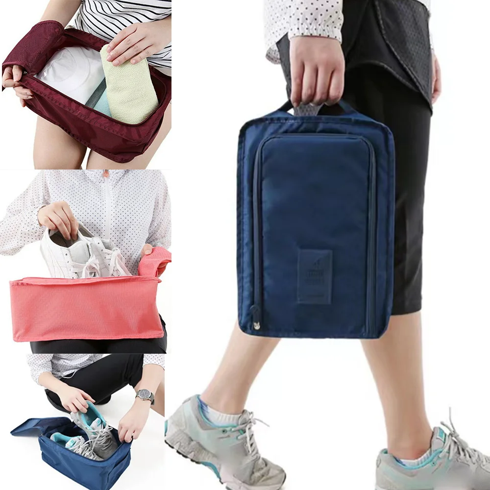 

Portable Folding Small Shoe Bag Travel Storage Bags Multifunctional Clothes Toiletry Organizer Water Beach Traveler Space Saver