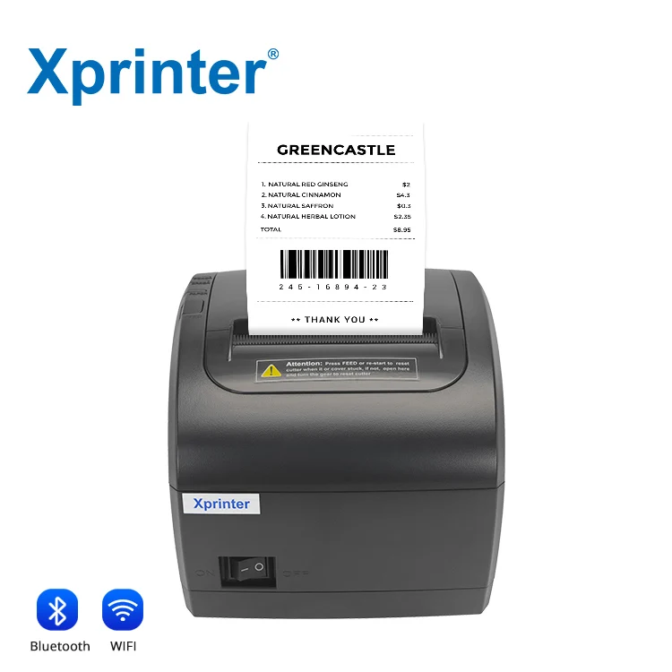 

Xprinter XP-Q838L 80 мм термопринтер Imprimante Thermique Чековый принтер Pos Impact Принтер для купюр с автоматическим резаком