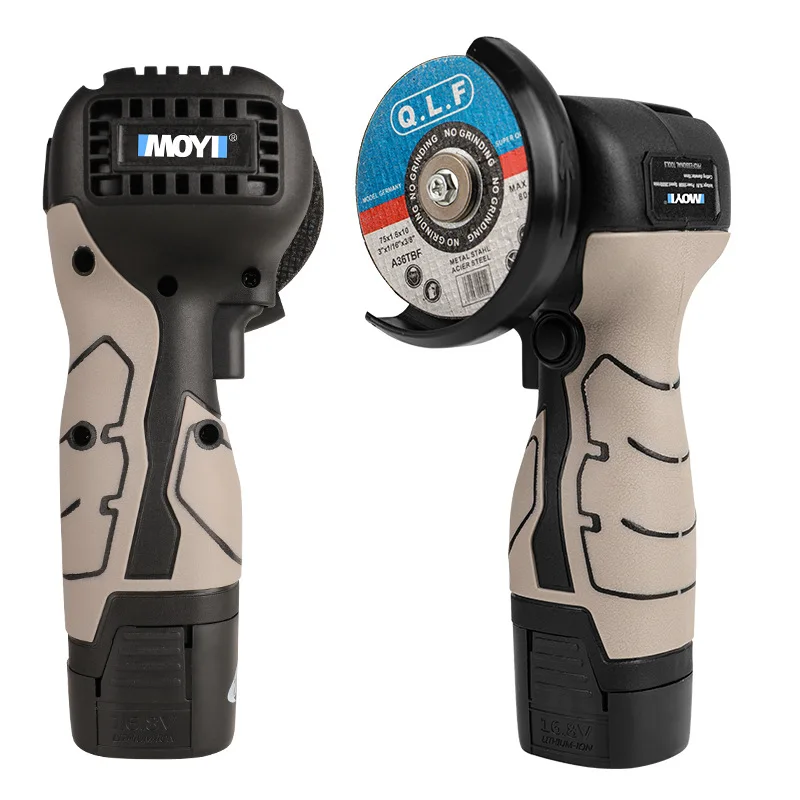 

Mini Angle Grinder, Polishing Machine Grinder Lithium Battery Small Cutting Machine Handheld 16.8 Household, Lithium Battery Cut