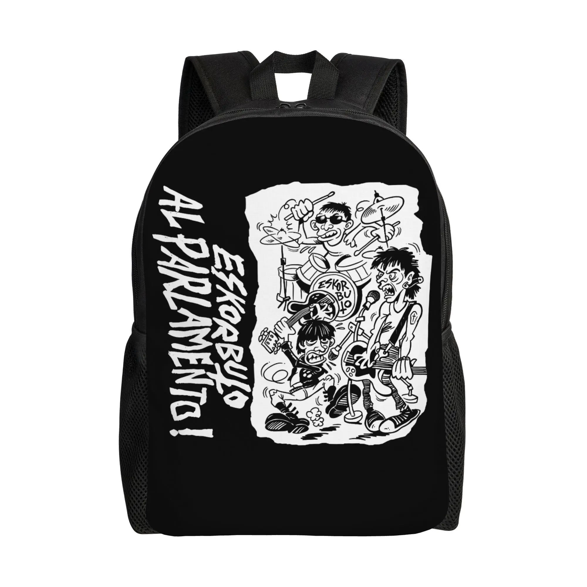 

Eskorbuto Band Backpack Cycling Backpacks Male Colorful Breathable School Bags Fun Rucksack