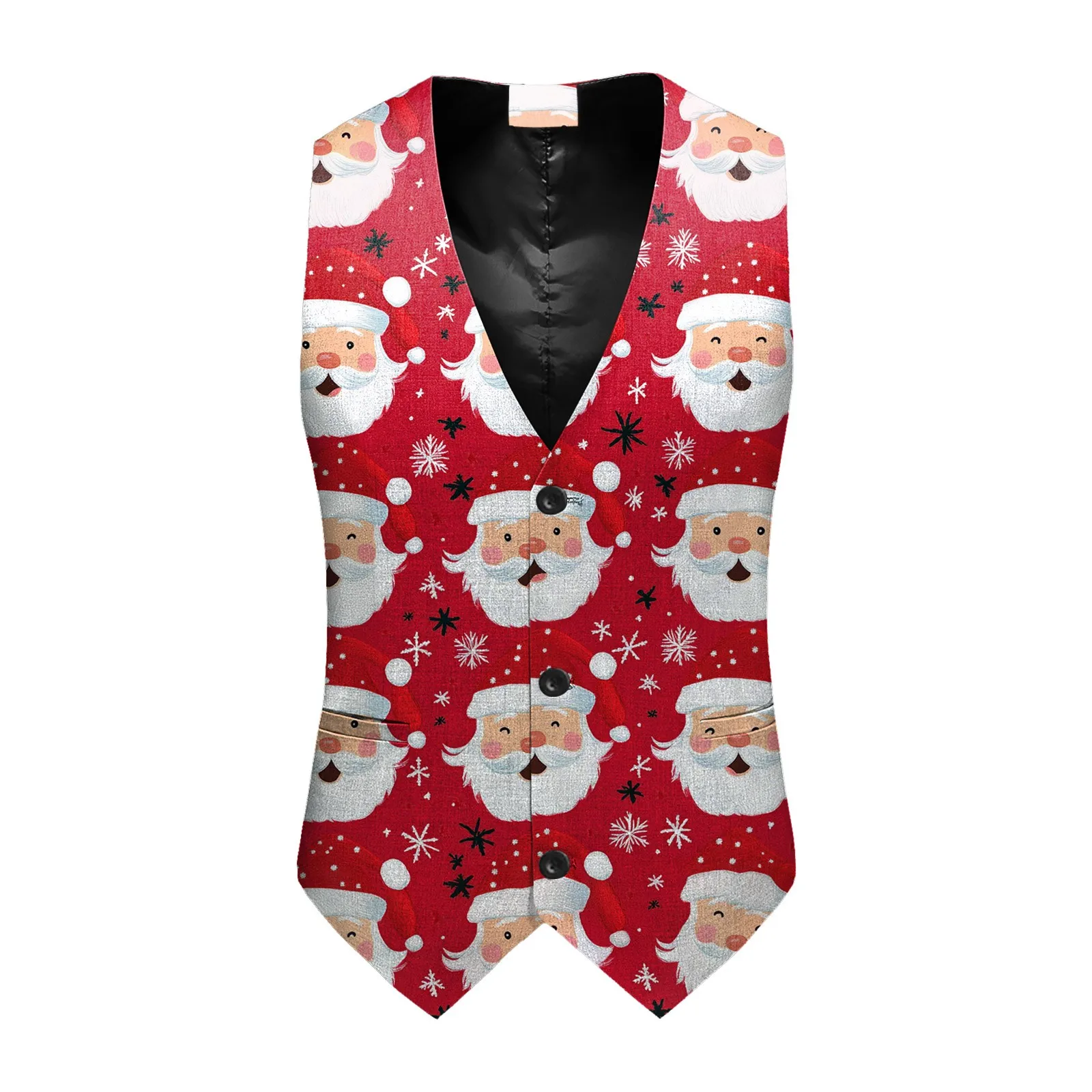 

Костюмы для мужчин Мужская куртка Пальто Жилет Модный забавный мужской костюм с рождественским принтом Жилет Дизайнерский костюм для мужчин