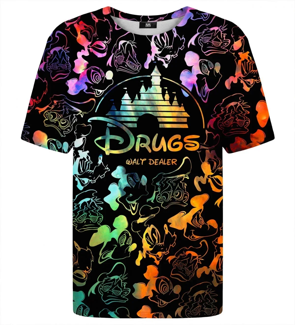 2024 Disney Drugs Walt Dealer T-shirt 3D T-shirt For Men For Women Fashion Retro Short Sleeve Casual Children Kids T-Shirt