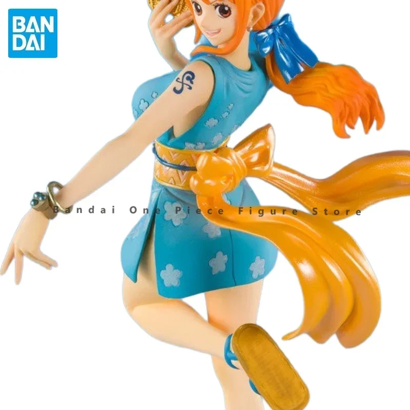 W magazynie Bandai oryginalne Figuarts ZERO jednoczęściowy Ornament figurka na prezent Nami figurki anime Model dekoracyjny